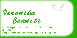 veronika csanitz business card